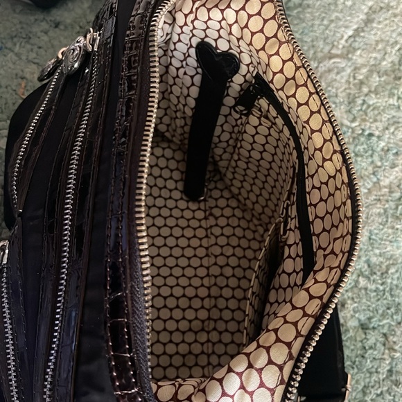 Black Crossbody Bag with Silver Accents - Picture 4 of 5